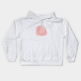 Minimalist Dotted Cherry Organic forms abstract art Kids Hoodie